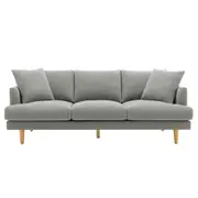VDL Designs Crown Fabric Sofa Light Grey