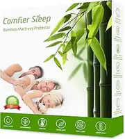 Waterproof Mattress Protector EU Double 140 x 200 cm - 100% Bamboo Anti-Allergy Cooling Breathable Cover and Topper [EU Double Size]