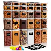 Feshory 30 Pack Airtight Food Storage Container Set -Pantry Storage Containers
