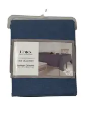 Lintex Home Collection Cece Chambray Rectangle Tablecloth 52in x 70in Blue