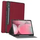 Galaxy Tab S10 Plus/S9 Plus/S9 FE Plus Case with S Pen Holder- Shockproof Red