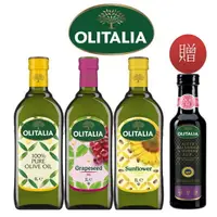 在飛比找PChome24h購物優惠-Olitalia奧利塔純橄欖油+葡萄籽油+葵花油料理組(10