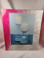 New in Box Ulta Glass Candle Holders Set of 2 **Box Faded** Never Used