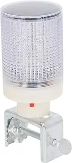 Solar Strobe Warning Light, LED Solar Warning Lamp with Red Blue Flashing Alarm, Solar Panel Strobe Light Beacon Lamps for Construction Safety Road Barricade Traffic