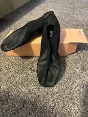 New In Box BLOCH Black Women's Neo-Flex Leather Jazz Slip On 8.5 S0495L Dance