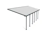 CANOPIA - Feria 3 x 8.51 DIY Patio Cover Kit Dark Grey Clear