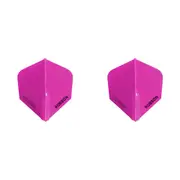 6pc Robson Plus Dart Flights Standard Replacement Accessory Set Clear Crystal