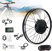 Rear Wheel Conversion Kit,E-Bike Retrofit Kit 48V 1000W E-Bike Conversion Kit,E-Bike Conversion Kit,with Integrated Controller,LCD Display,29in-Rotaryflywheel