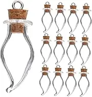 MUCKLILY 30Pcs Glass Wishing Bottles with Cork Stoppers DIY Decorative Drift Bottles for Wishes Crafts and Storage for Parties Events and Home Decor