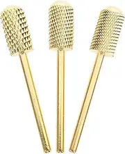 Gogogmee 3Pcs Nail Drill Bits Durable Metal Manicure Bits for Home Salon Use Includes Cuticle Drill Bits for Nails Easy to Operate Sturdy Tungsten Heads