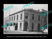 OLD LARGE HISTORIC PHOTO OF ADELAIDE SA EARL OF ZETLAND HOTEL FLINDERS St 1950