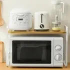 Microwave Rack Compact Kitchen Countertop Organizer over Microwave Shelf