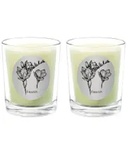 Qualitas Candles Freesia Two Scented Beeswax Candle Set