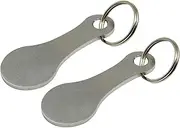 Cart Tokens - Portable Aluminum Alloy Keyring Metal Shopping Trolley Tokens,Coin Keychain Trolley Unlock Release Key for Grocery Shopping Cart Novent