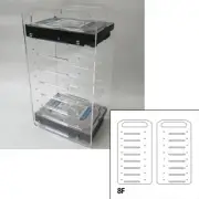 Transparent Hard Disk Extension Rack 3.5'' Computer External Hard Disk HDD Cage