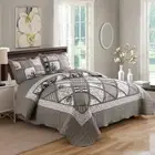 Patchwork Coverlet Bedspread Set Comforter Quilt King / Super King 250x270cm 34#