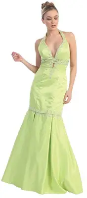 PROM COCKTAIL DRESS EVENING FORMAL GOWN 2 IN 1 SEXY PAGEANT Lime 10