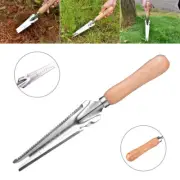 Weeder Wooden Handle Garden Shovel Planting Weeding Hand Stainless Steel Tool