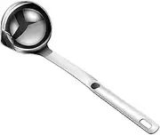 Stainless Steel Soup Fat Oil Separator Ladle Oil Filter Skimmer Spoon Soup Colander for Kitchen Gravy Food Fat Separator Skimmer Spoon