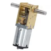 Double Shaft Worm Gear Motor Micro Brushed Reduction Motor With Mount 53RPM