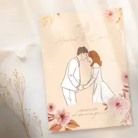 在飛比找蝦皮購物優惠-客製人像線條書約夾-似顏繪-結婚證書夾-書約夾-異性/同性書