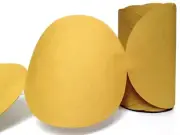 Premium Gold Sanding Disc Sandpaper Roll - PSA Sticky Back No Hole - for for ...