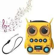 Portable Speaker, Cute Small Speaker with 8 Hours of Playback time, Built-in Microphone, Suitable for Sports, Swimming Pools, Beaches, Hiking, Camping