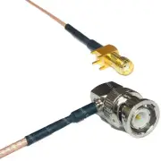 RG178 SMA Female PCB to BNC MALE ANGLE Coax RF Cable USA-Ship