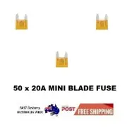 50 PCS 20A Mini Blade Fuse Car Truck SUV Vehicle Fuses - BLOWN FUSE REPLACEMENT