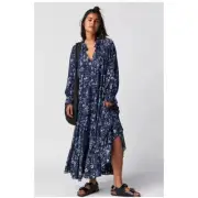 Free People Feeling Groovy Maxi Dress (XS) Fallen Star Combo