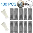 100PCS Washing Machine Lint Trap Mesh Ties Washer Filter Drain Hose Screen Snare