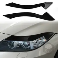 在飛比找蝦皮商城精選優惠-適用於 BMW Z4 E89大燈燈眉前臉裝飾貼鋼琴黑汽車外飾