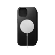 Nomad Leather Folio Case for iPhone 15 - Black