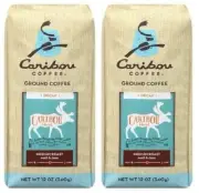 Caribou Coffee Caribou Blend Decaf Medium Roast Ground Coffee 2 Bag Pack