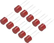 uxcell 15Pcs Cylindrical DIP Mounted Miniature Round Slow Blow Micro Fuse for Electronic Parts PCB LCD Repair, T-1.6A 1.6A 250V, Red