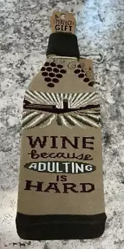Primitives by Kathy! 'Adulting is Hard' Bottle Sock