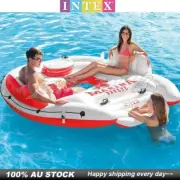 Intex Inflatable Float Island Marina Breeze Raft Ride On Water River/Pool 259cm