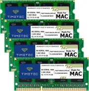 Timetec 32GB Kit(4X8Gb) Compatible for Apple DDR3L 1600Mhz PC3L-12800 CL11 for I