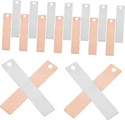 OKUMEYR 20pcs Copper Zinc Strips Anode Set Pure Zinc for DIY Fruit Battery Experiments Interactive Science Education Sturdy Electroplating Supplies for Projects