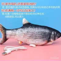 在飛比找蝦皮購物優惠-【上新】網紅仿真電動會跳動的搖擺魚毛絨玩具兒童男孩跳跳寶寶同