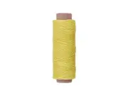 Light Yellow Premium Waxed Polyester Thread for Leather Crafting, 1mm x 164ft, D