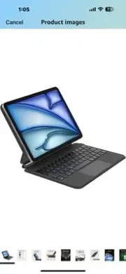 Belkin Pro Keyboard Case w/Magnetic Stand, Backlit Bluetooth Keyboard,