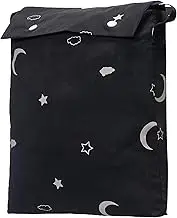 Amazon Basics Portable Window Blackout Curtain Shade with Suction Cups for Travel, Kids, and Baby Nursery - 1.27m x 1.98m, Moon & Stars - 1-Pack