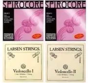 Cello Strings Set 4/4 Spirocore Tungsten ( Stark ) G,C -Larsen Soloist A and D