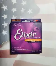 Elixir Nanoweb Acoustic Guitar Strings, Light 12-53, 11052