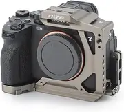 Tilta Half Camera Cage Compatible with Sony a7R V, with Mount Accessories via Cold Shoe and 1/4"-20 Threads with Locating Pins | TA-T46-HCC (Titanium Gray)