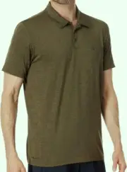 VOLCOM HAZARD PRO Men's S/S Polo Shirt - OLM - Medium - NWT