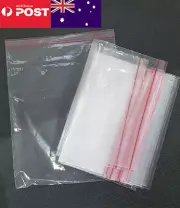 20x25cm Resealable Zip Lock Bags-Self Seal-Clear Plastic-Poly Transparent