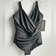Miraclesuit Women's Must Haves Oceanus One Piece Size 18