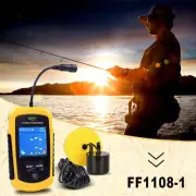 Sonar Depth Sounder Fish & Transducer 25ft Cable for Boating Fishing